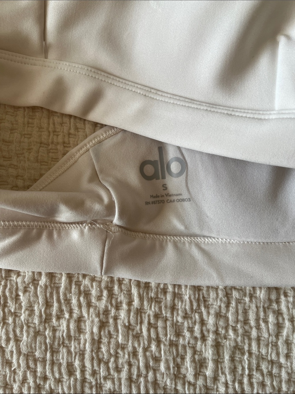 ALO Yoga White Bralette with Double Straps - Picture 2 of 3